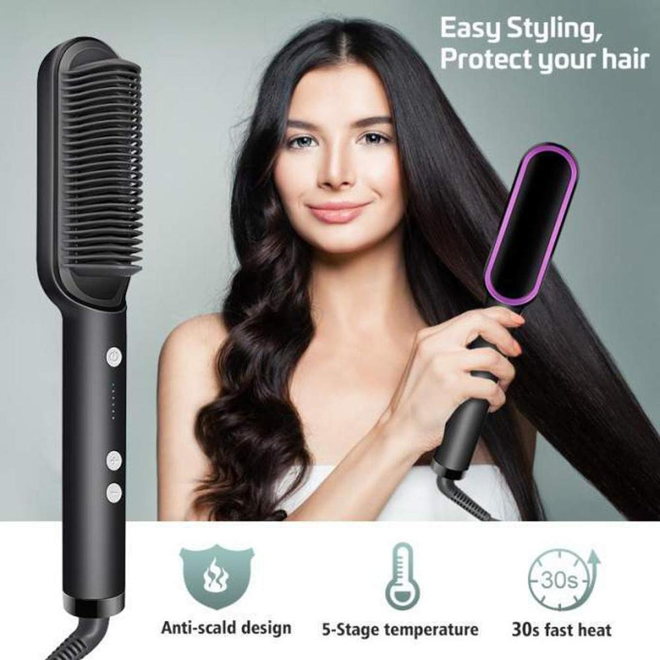 Professional Hair Straightener Brush